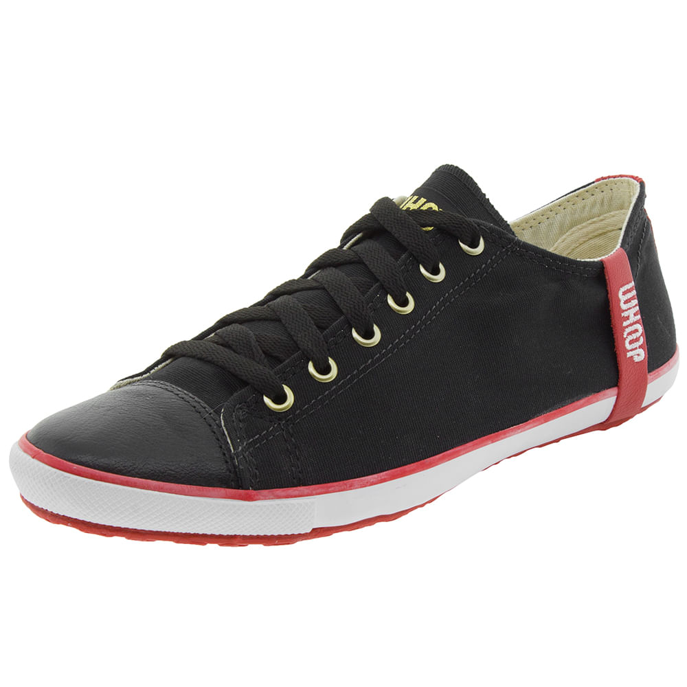 Tênis Feminino Casual Preto Whoop - 149502 - cloviscalcados