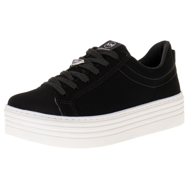 Tênis Feminino Casual Via Marte - 232403 PRETO/NOBUCK 37