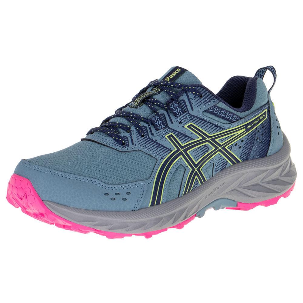 Tenis Feminino Gel Venture 9 Asics 1012B313 AZUL 34