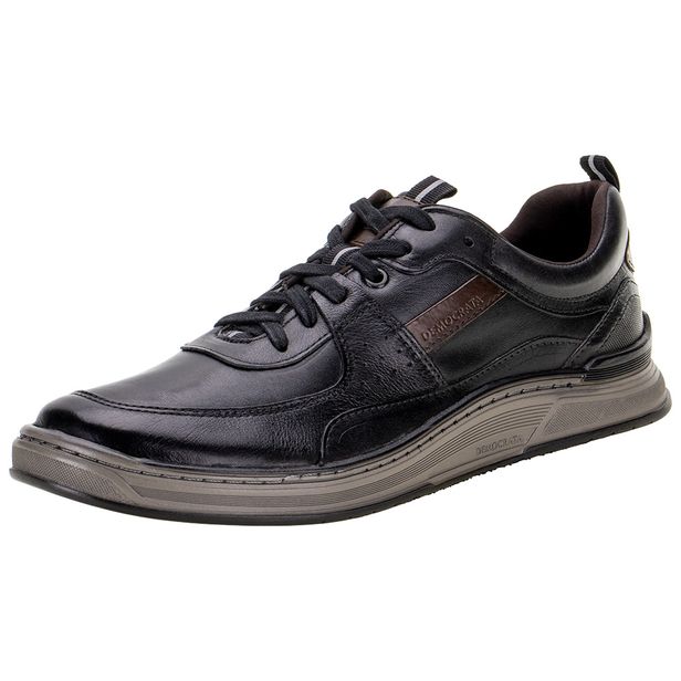 Sapatênis Masculino Democrata - 172105 PRETO 41