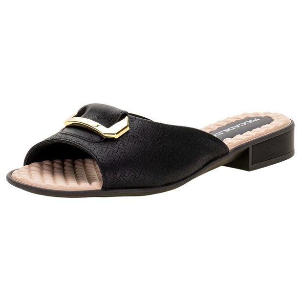 Tamanco Feminino Salto Grosso Piccadilly - 590024 PRETO 34