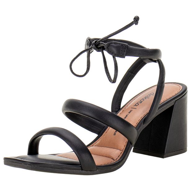 Sandália Feminina Salto Grosso Dakota - Y6901 PRETO 34