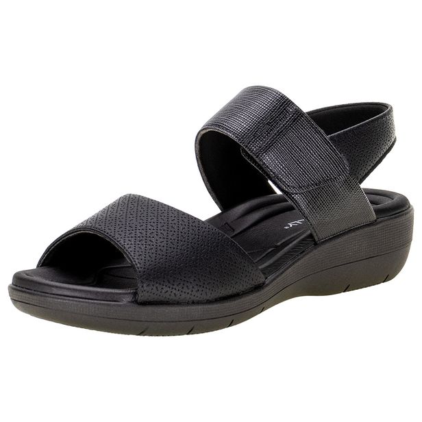 Sandália Feminina Flat Piccadilly - 239016 PRETO 34