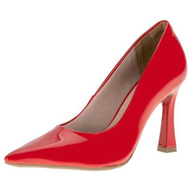 Scarpin via marte store vermelho