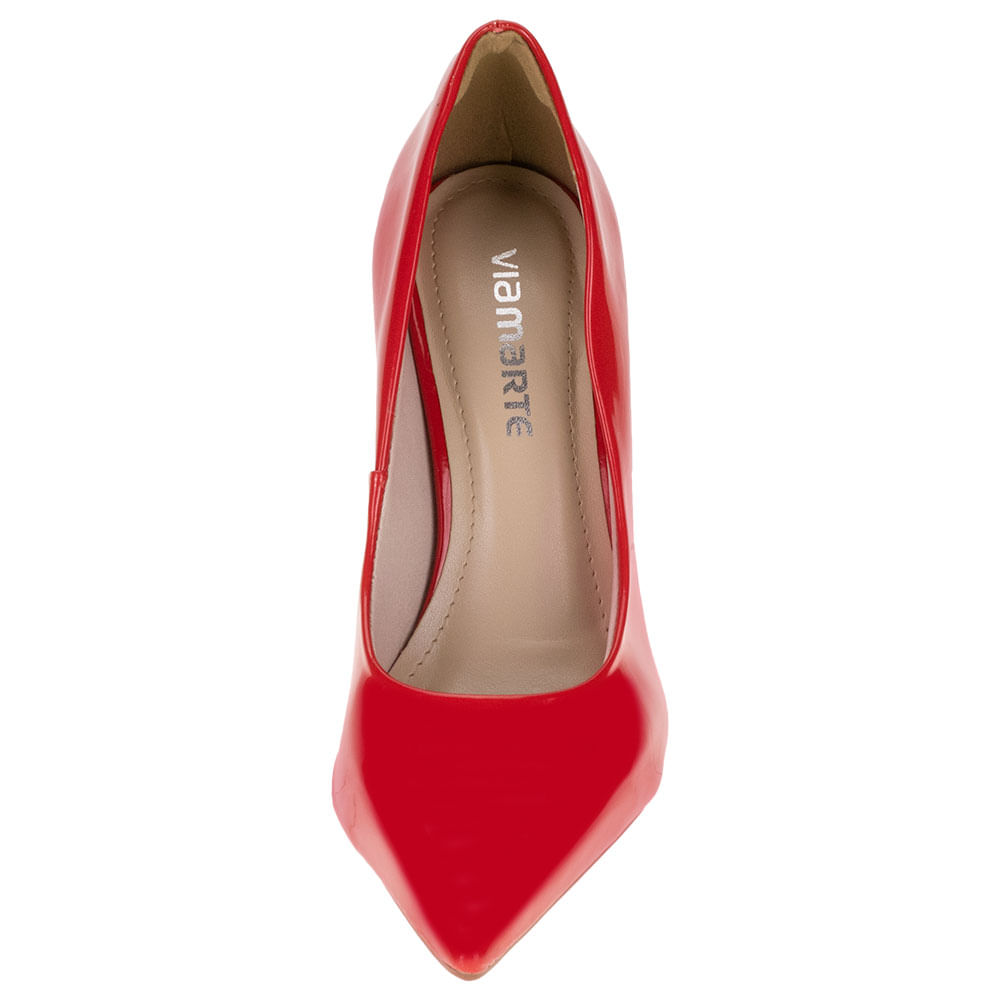 Scarpin vermelho via shops marte