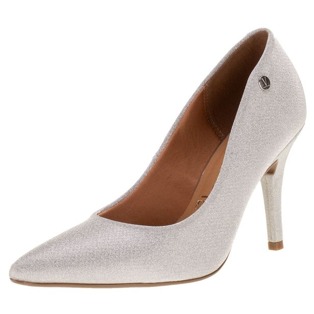 Scarpin Feminino Salto Alto Vizzano - 11841101 PRATA 01 34