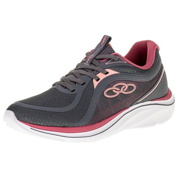 Tênis Feminino Atena Olympikus - 43227277 CINZA/ROSA 35