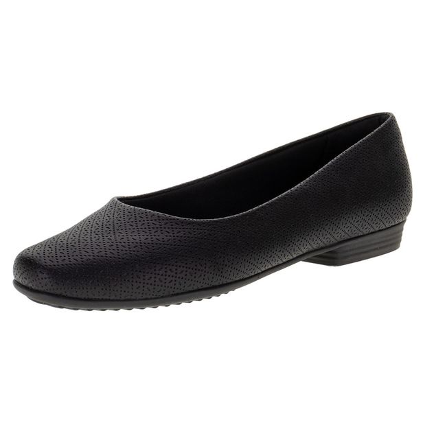 Sapatilha Feminina Flat Piccadilly - 250115 PRETO 36