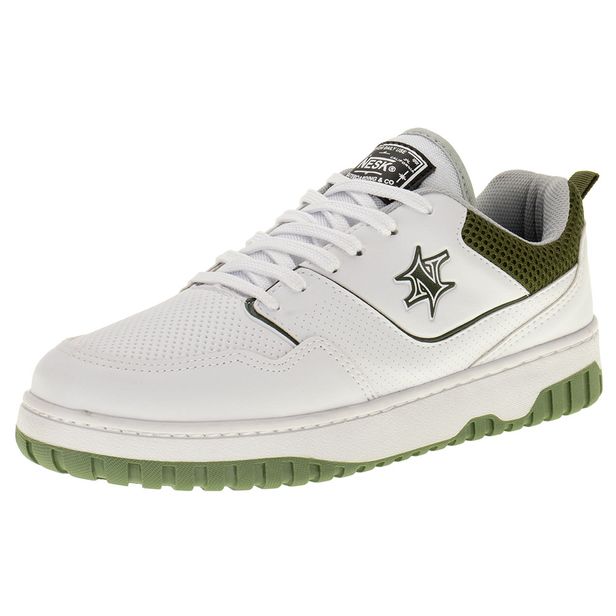 Tênis Masculino Nesk - C5731 BRANCO/VERDE 37
