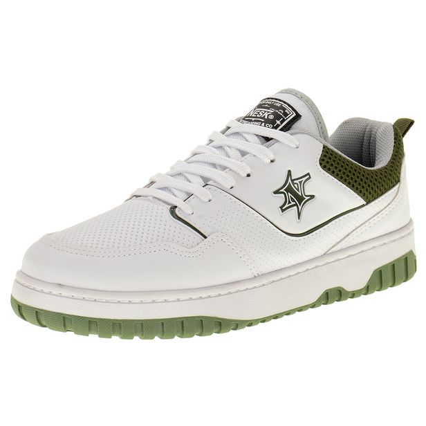 Tênis Masculino Nesk - C5731 BRANCO/VERDE 41