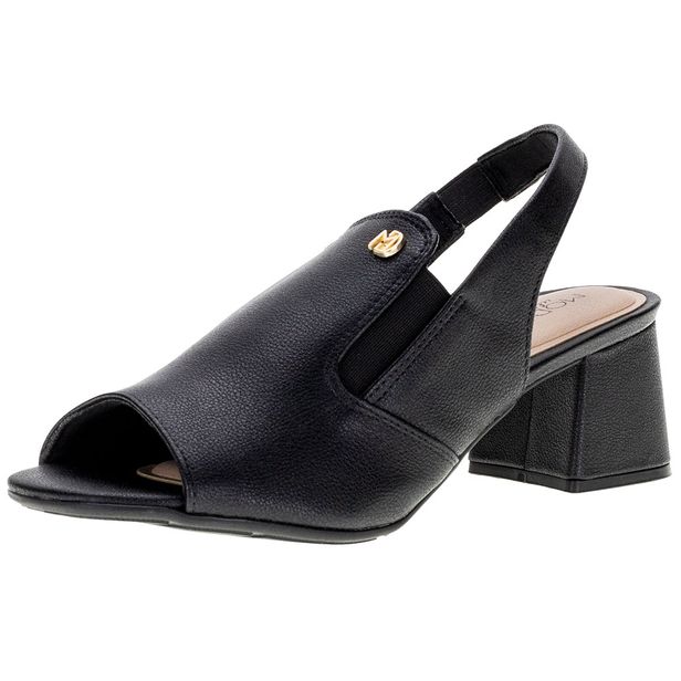 Sandália Feminina Salto Grosso Modare - 7172107 PRETO 34