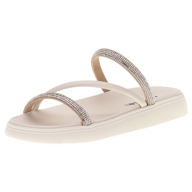 Sandália Feminina Flat Moleca - 5469121 MARFIM 35