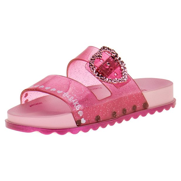 Sandália Infantil Slide Luluca Star Grendene Kids - 22441 ROSA 28