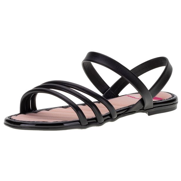 Sandália Infantil Feminina Molekinha - 2157876 PRETO 25
