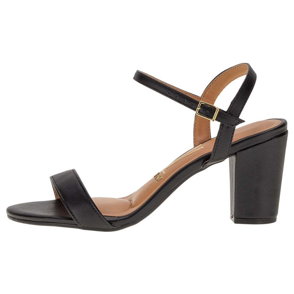 Sandália Feminina Salto Alto Vizzano - 6262474 PRETO - Cloviscalcados