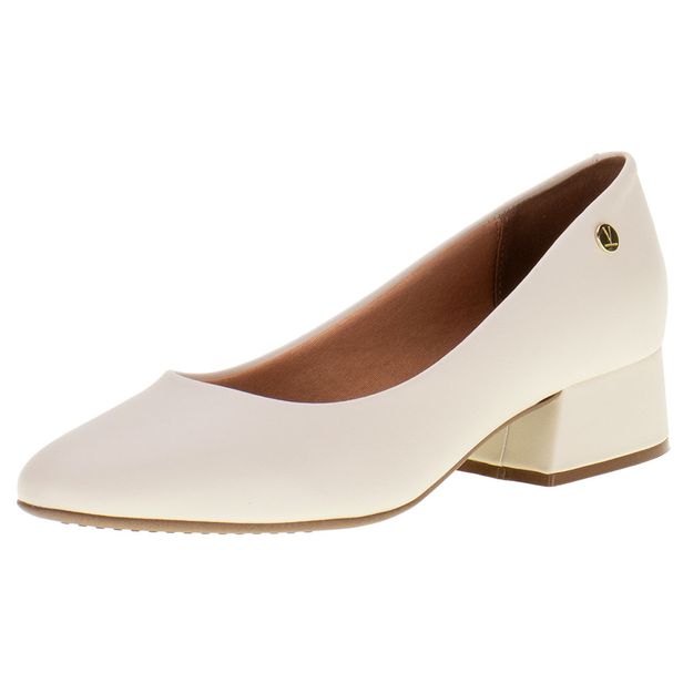 Sapato Feminino Salto Baixo Vizzano - 1346100 MARFIM 36