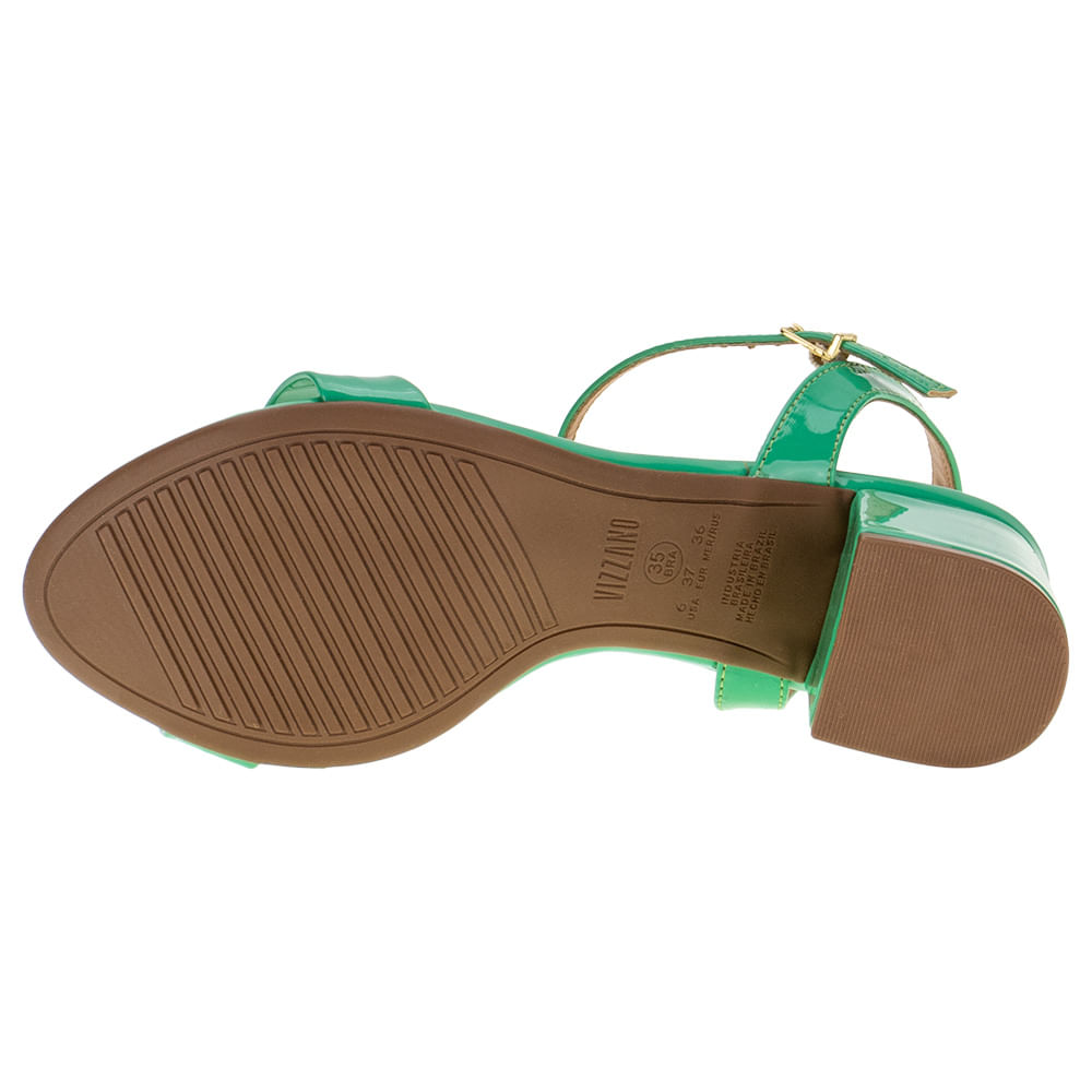 Sandália Feminina Salto Médio Vizzano - 6291900 VERDE | Clovis