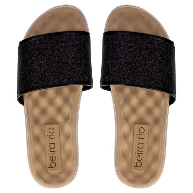 Chinelo Feminino Slide Beira Rio - 8360353 PRETO 34