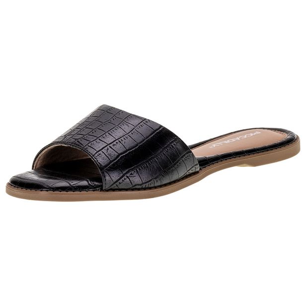 Tamanco Feminino Flat Piccadilly - 508033 PRETO 36