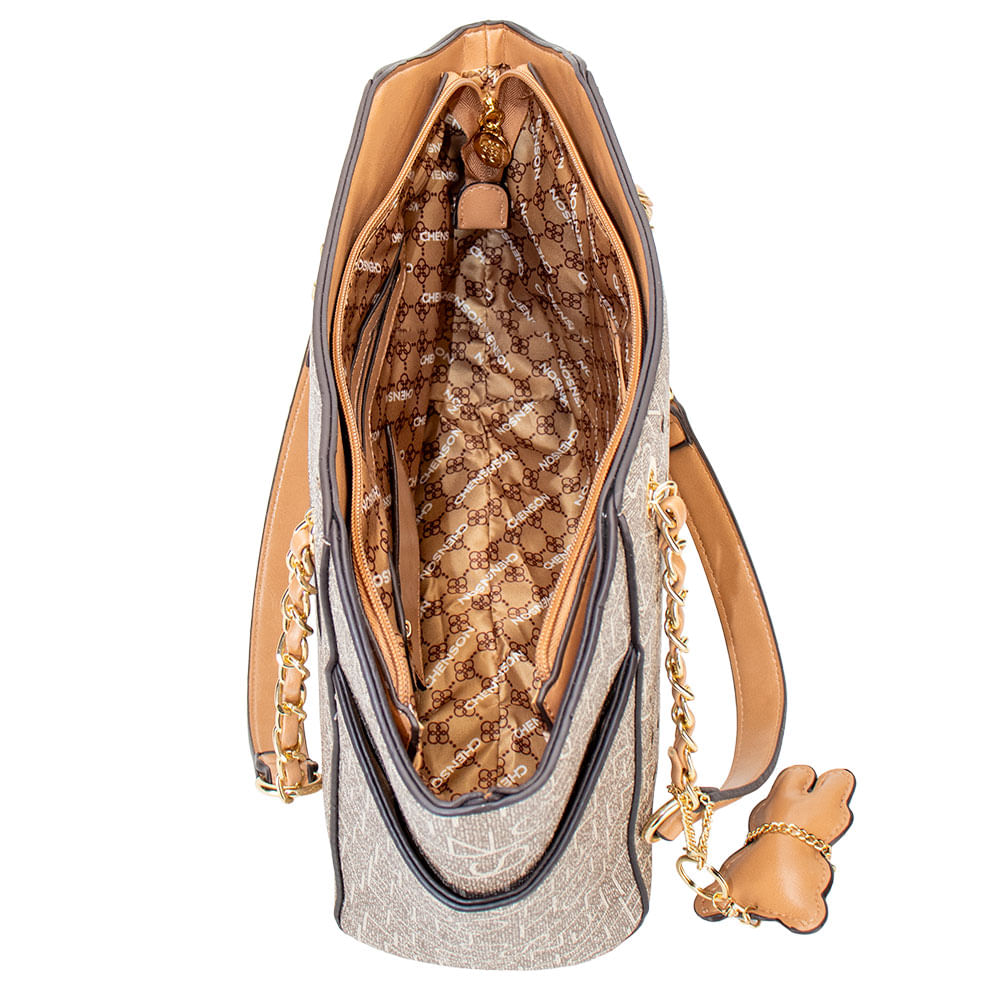 Bolsa Feminina Chenson - CG83813 CAFÉ - cloviscalcados