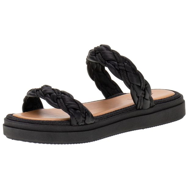 Tamanco Feminino Flat Mississipi - MI401 PRETO 34