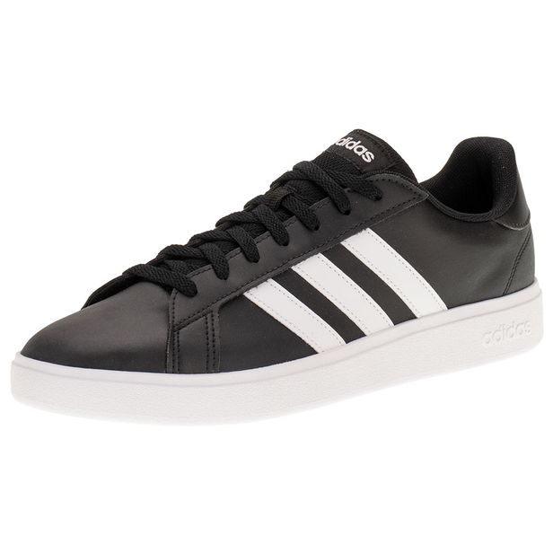 Tênis Masculino Grand Court Base 2.0 Adidas - IQ5680 PRETO 39