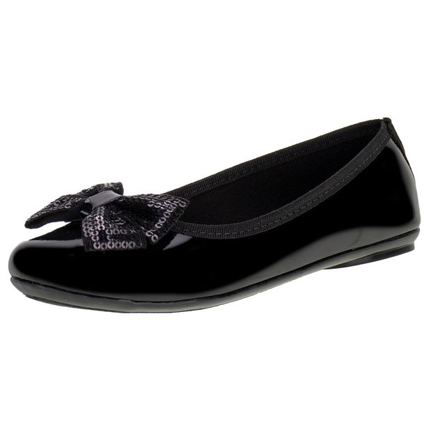 Sapatilha Infantil Feminina Molekinha - 2502390 VERNIZ/PRETO 26