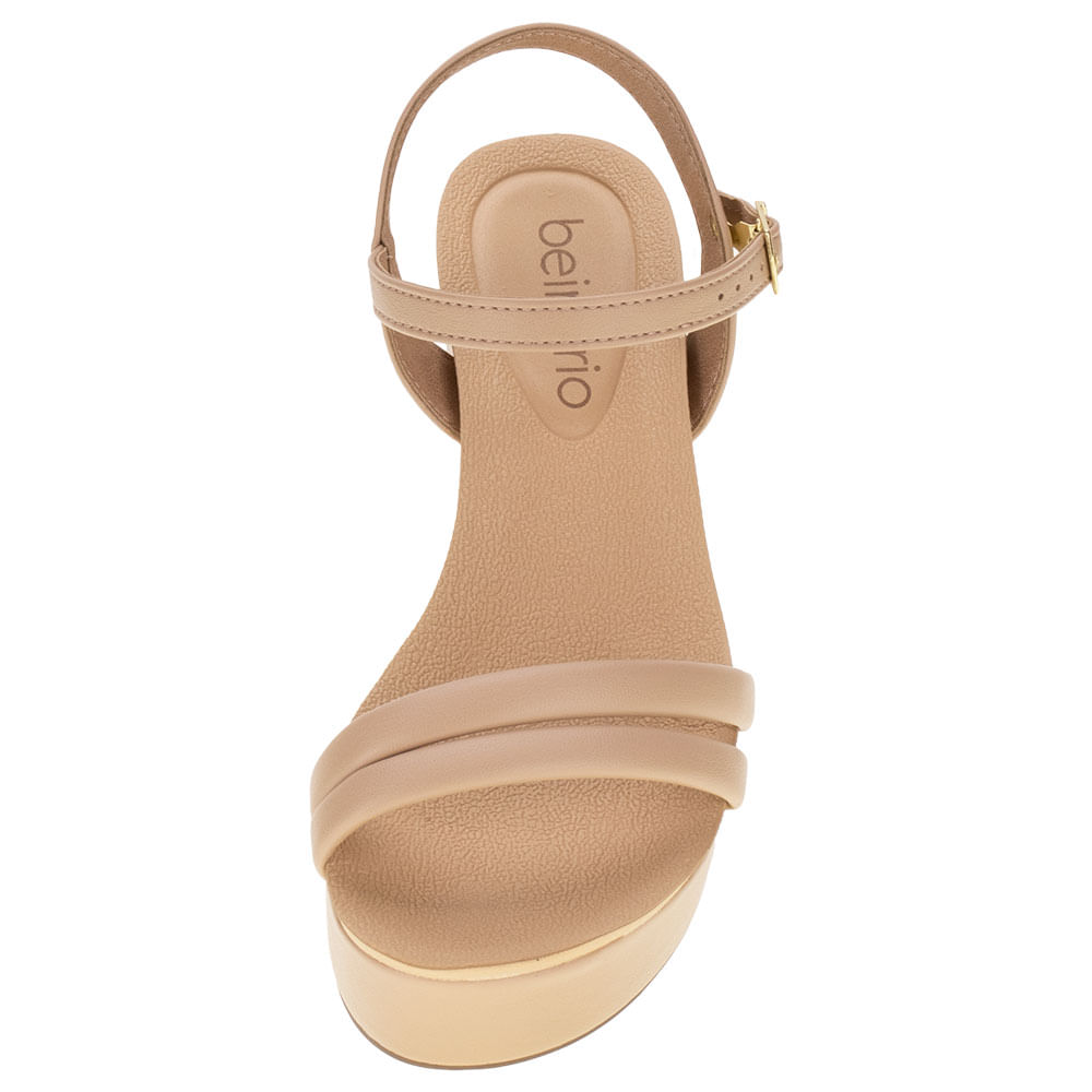 Sapato Anabela SandÃ¡lia Anabela Beira Rio Conforto Sandália