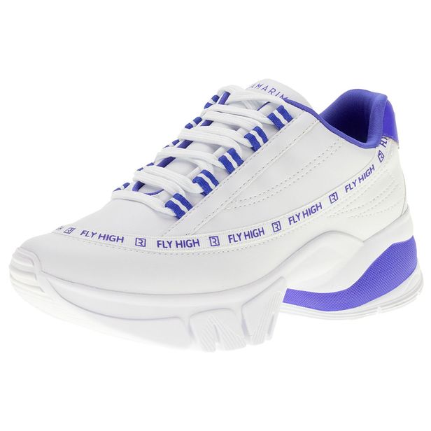 Tênis Feminino Dad Sneaker Ramarim - 2080104 BRANCO/AZUL 01 36