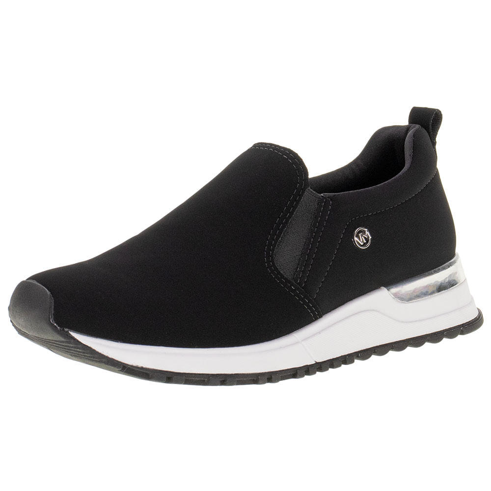 Tênis Feminino Slip On Via Marte 2312905 PRETO/NOBUCK 34