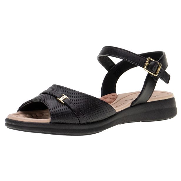 Sandália Feminina Flat Modare - 7174113 PRETO 34