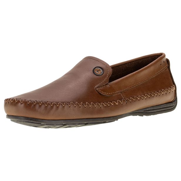 Mocassim Masculino Pegada - 140771 CARAMELO 41