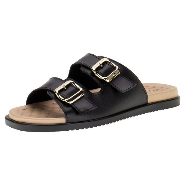 Sandália Feminina Conforto Moleca - 5493102 PRETO 38