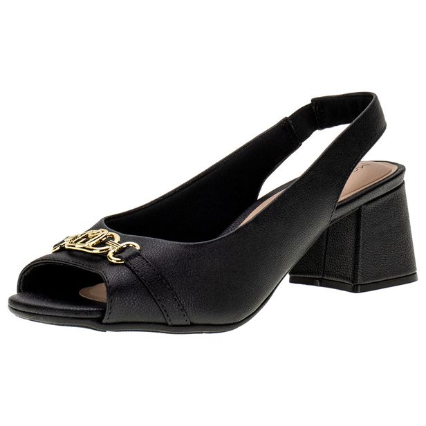 Sandália Feminina Salto Grosso Modare - 7172114 PRETO 36