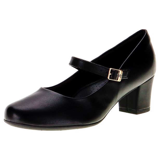 Sapato Feminino Salto Grosso Piccadilly - 1100163 PRETO 35