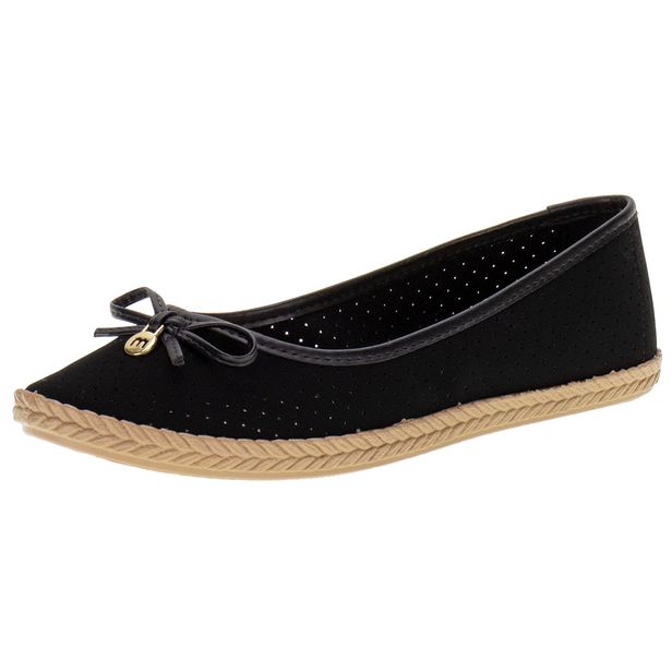 Sapatilha Feminina Moleca -5287215 PRETO 34