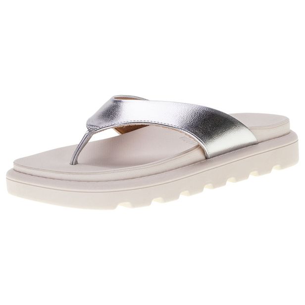 Sandália Feminina Flat Vizzano - 6459126 BRANCO/CINZA 34