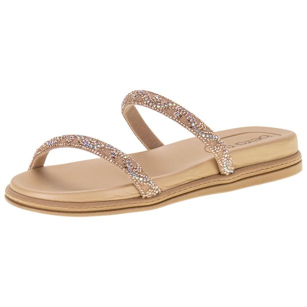 Tamanco Feminino Flat Beira Rio - 8488105 BRONZE 38