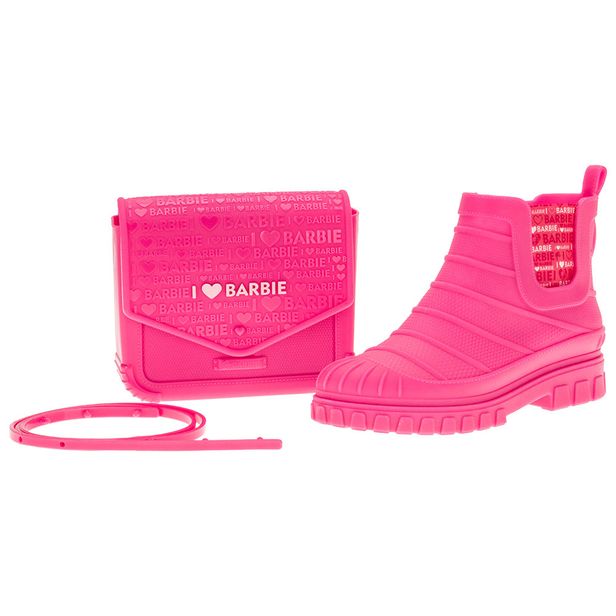 Kit Galocha Barbie Love + Bag Promo Grendene Kids 22918 PINK 28