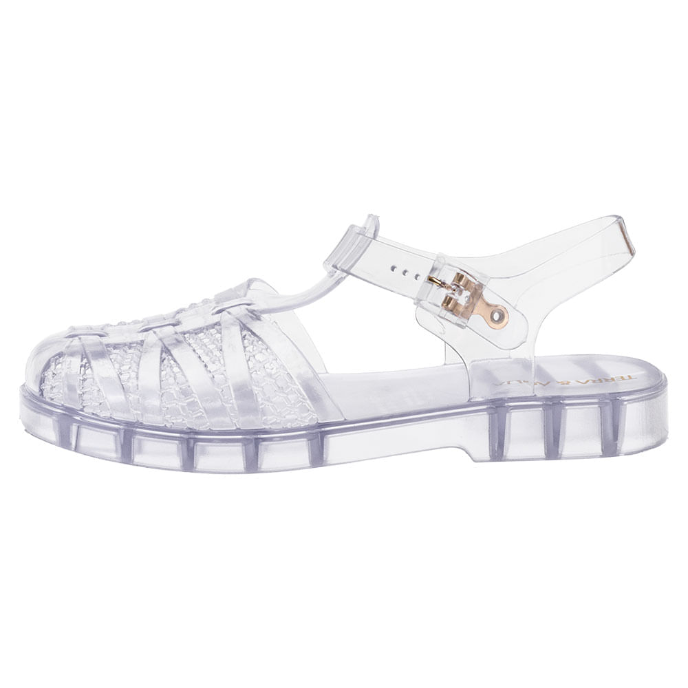 Sandália Feminina Terra Água 790000 PRATA cloviscalcados