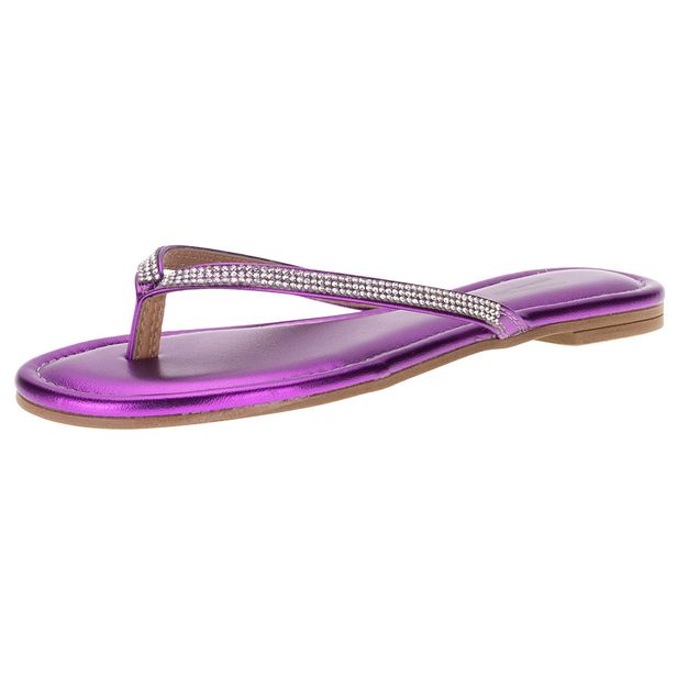 Sandália Feminina Rasteira Vizzano - 6371100 ROXO 35