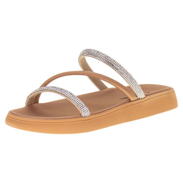 Sandália Feminina Flat Moleca - 5469121 BEGE 01 34