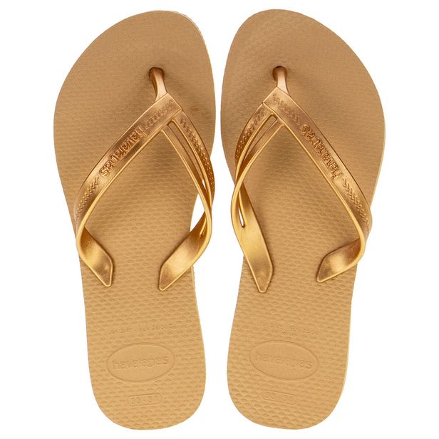 Chinelo Feminino Elegance Havaianas - 4148801 OURO 33/34