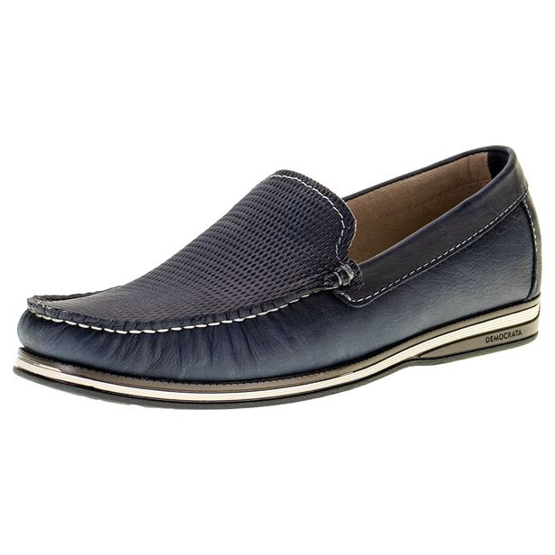 Mocassim Masculino Denim Flow Democrata - 135201 MARINHO 01 42