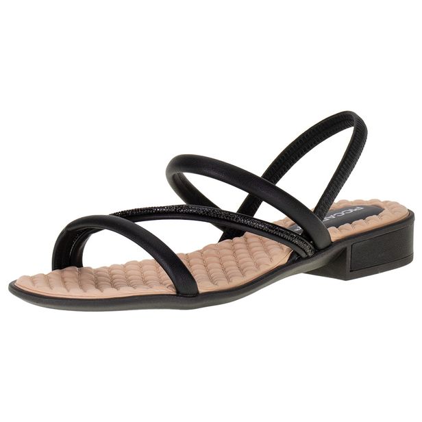 Sandália Feminina Salto Grosso Piccadilly - 5900227 PRETO 34