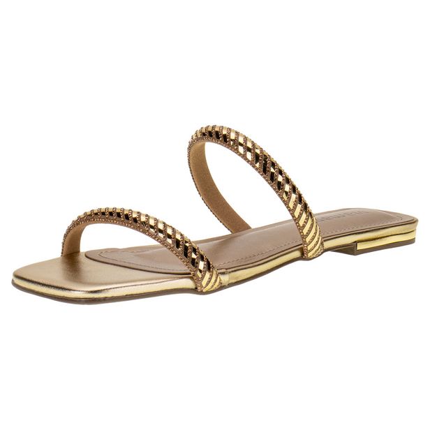 Tamanco Feminino Flat Via Marte - 2319906 OURO 38