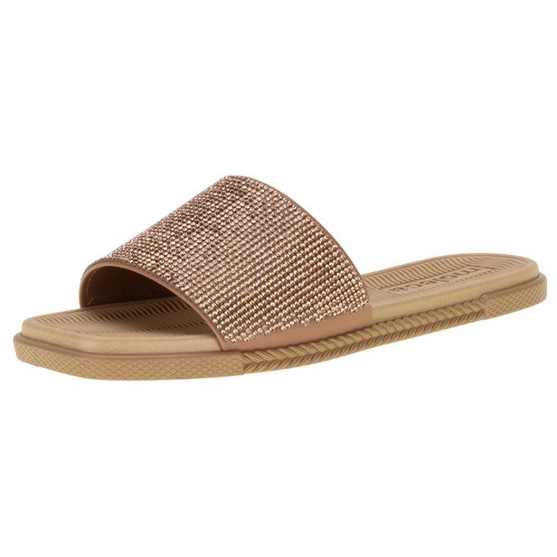 Sandália Feminina Flat Moleca - 5494106 BRONZE 34