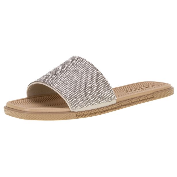 Sandália Feminina Flat Moleca - 5494106 MARFIM 34