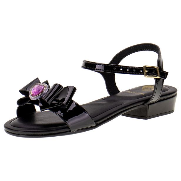 Sandália Infantil Feminina Molekinha - 2318341 VERNIZ/PRETO 25