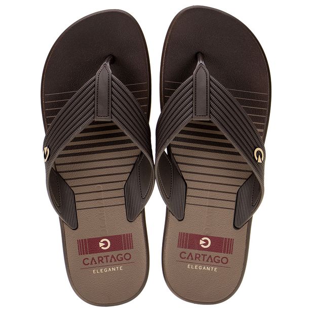 Chinelo Masculino Montreal Cartago - 11729 CHOCOLATE 39